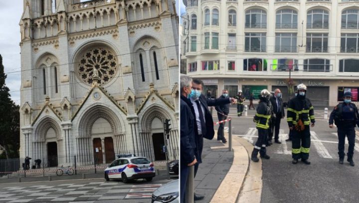 Attentat Nice Eglise Nice, attaque dans une église : trois morts et un blessé grave. Macron