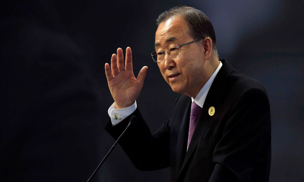 El secretario general de la ONU Ban Ki-moon dijo que "el mundo está padeciendo desastres naturales más frecuentes y más intensos".