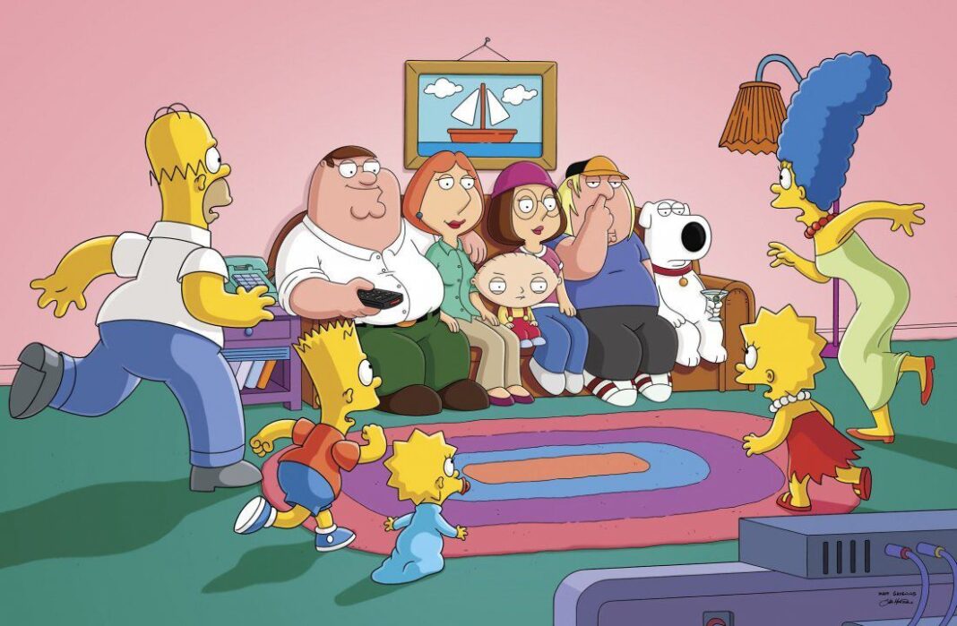 Quand Family Guy rencontre les Simpsons : revivez le crossover hilarant.