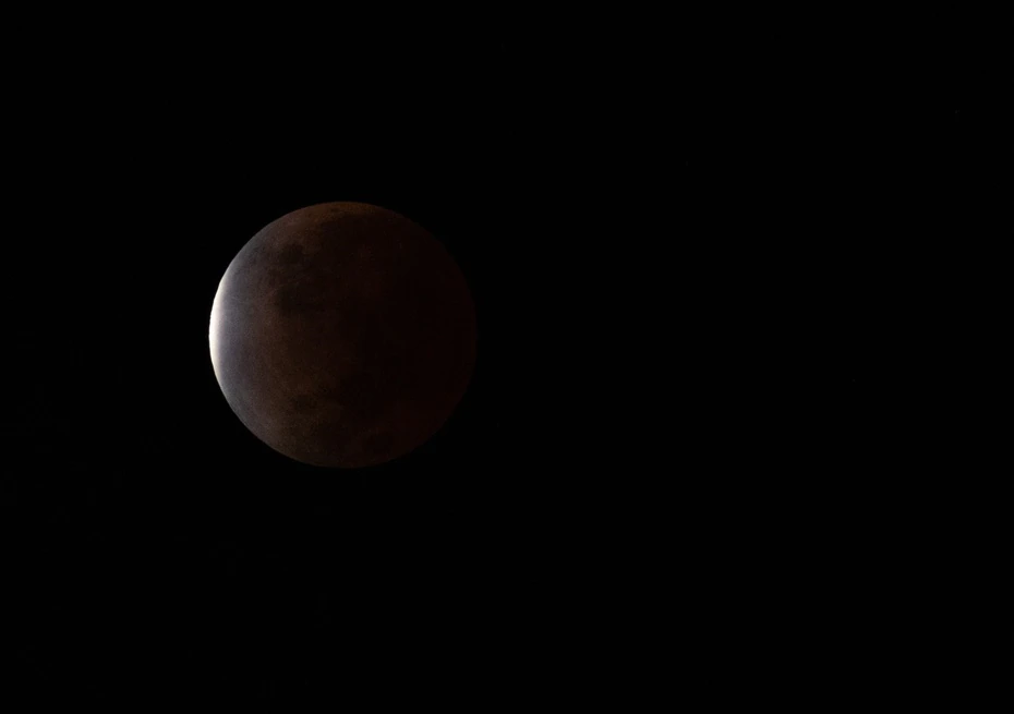 Éclipse lunaire vue de Santurce