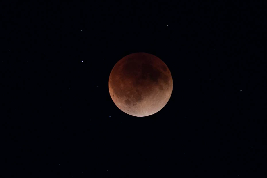 L'éclipse lunaire observée depuis Porto Rico.