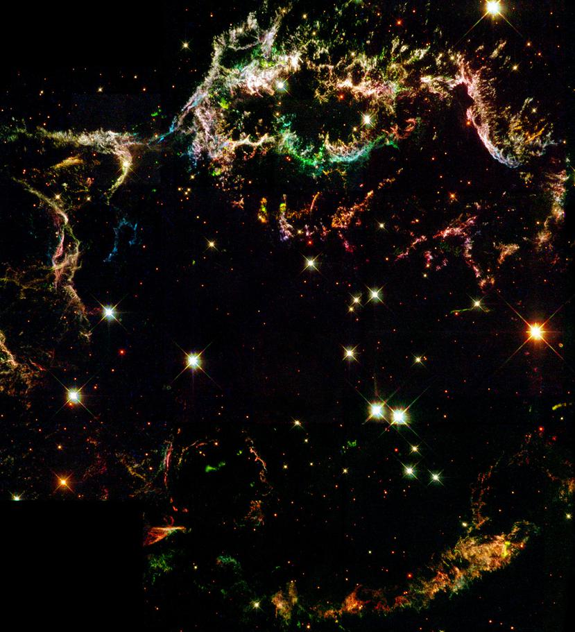 Cette image, également capturée par le télescope spatial Hubble, montre une série d