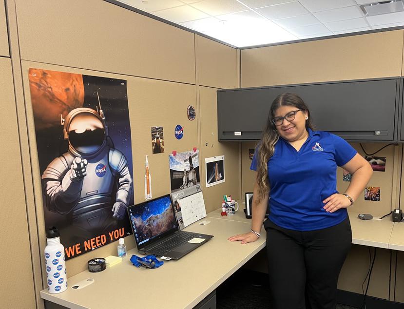 Carla Denisse Troche Vargas, qui a participé à trois stages Pathways au Marshall Space Flight Center de la NASA, a apporté son aide à différentes étapes du programme.