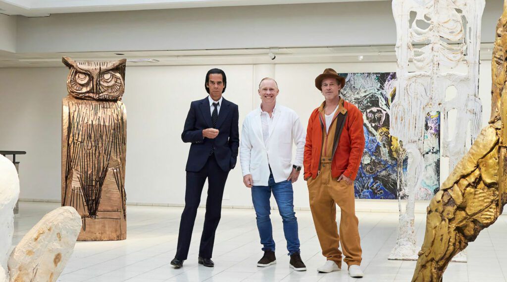 Brad Pitt et Nick Cave exposés en Finlande avec leurs sculptures